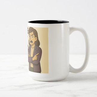 Taza Bicolor No me hagas usar mi voz de maestro