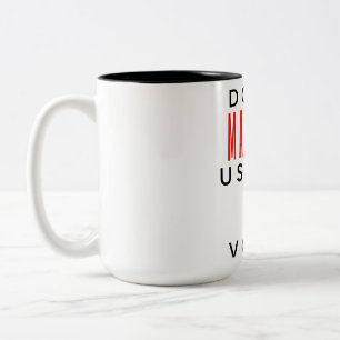 Taza Bicolor No me hagas usar mi voz de RR. HH. 2