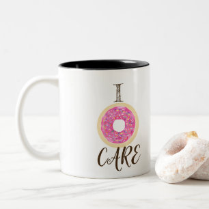 Taza Bicolor NO ME IMPORTA La Moda fina de rociar rosado