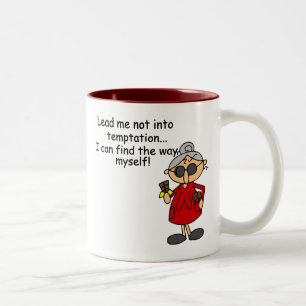 Taza Bicolor No Me Llevo Al Humor De Tentación