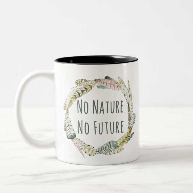 Taza Bicolor No Nature, no futur (Izquierda)