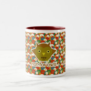 Taza Bicolor No para los búhos
