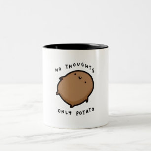 Taza Bicolor No pensamientos solo Patata