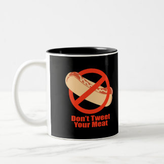 Taza Bicolor No pia su carne
