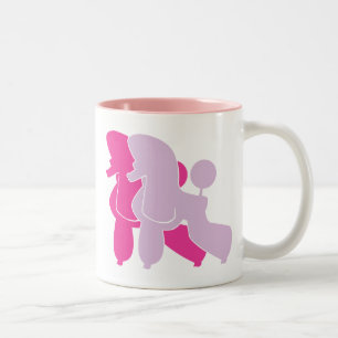 Taza Bicolor no Poodles Sin Rosa — ¡Por Favor!