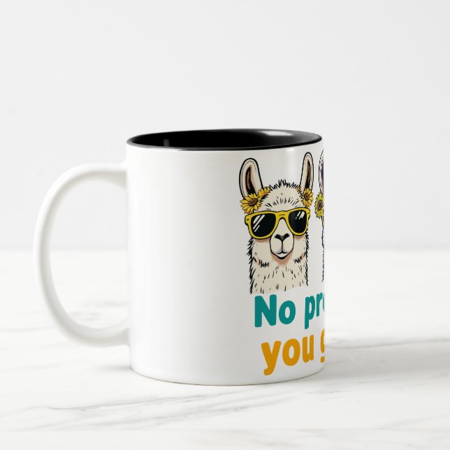 Taza Bicolor No prob-llama (Izquierda)