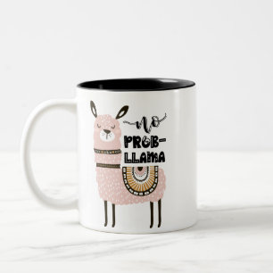 Taza Bicolor No Prob-Llama es gracioso