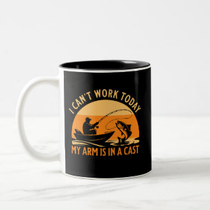 Taza Bicolor No Puedo Trabajar Hoy Mi Brazo Está En Un Yeso – F