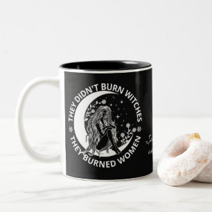 Taza Bicolor No quemaron brujas quemadas Derechos de la mujer E