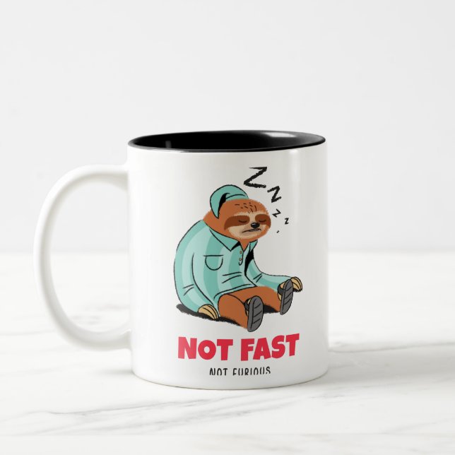 Taza Bicolor No Rápido No Furioso (Izquierda)