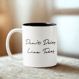 Taza Bicolor No retrase, cita de Live Today