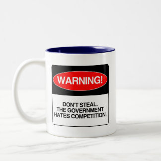 Taza Bicolor No robe. El gobierno odia la competencia