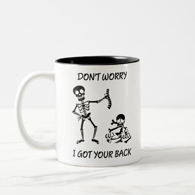 Taza Bicolor No se preocupe, yo consiguió su esqueleto (Izquierda)