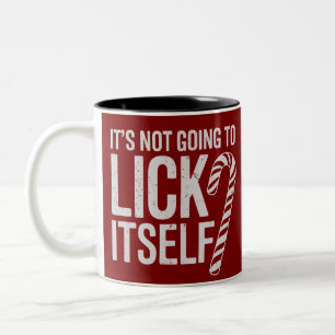 Taza Bicolor No se va a lamer a sí mismo ofensivo sarcástico