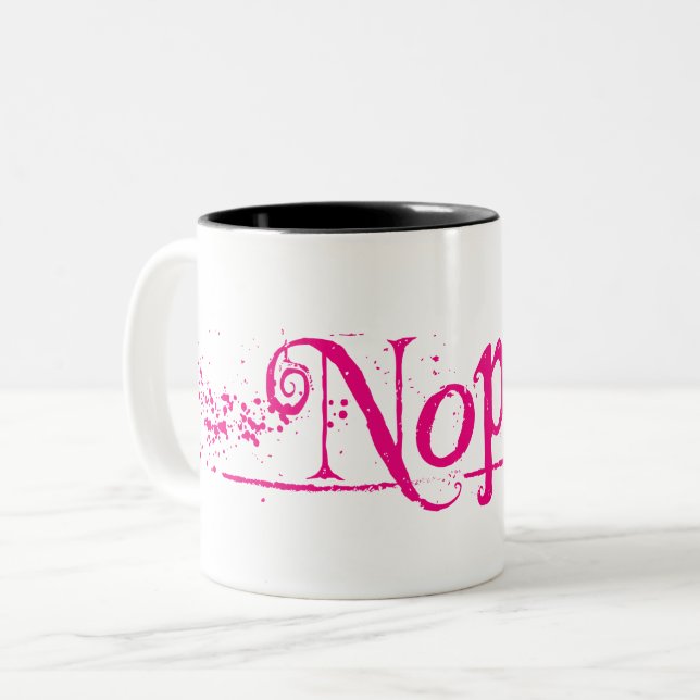 Taza Bicolor No. Sólo no. (Anverso izquierdo)