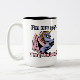 Taza Bicolor No soy gay, soy fabuloso