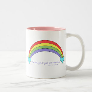 Taza Bicolor No soy gay, yo apenas tengo gusto de los arco iris