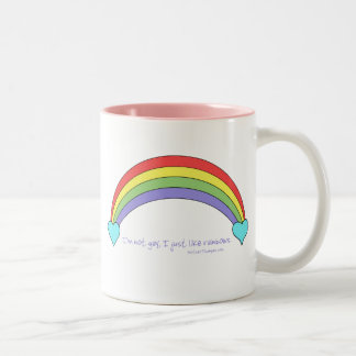 Taza Bicolor No soy gay, yo apenas tengo gusto de los arco iris