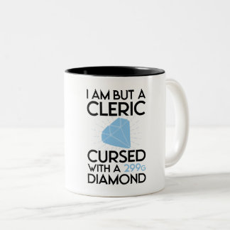 Taza Bicolor No soy más que un clérigo maldecido con un diamant