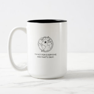 Taza Bicolor No soy para todos: Actitud de viajero mundial