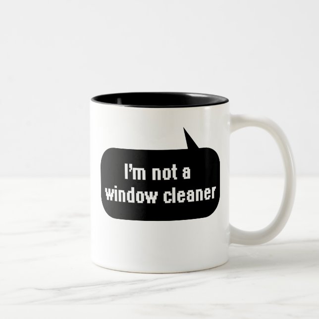 Taza Bicolor No soy un limpiador de ventanas (Derecha)