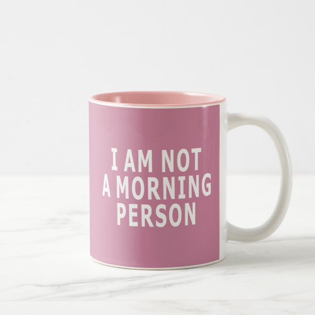Taza Bicolor No soy una persona de la mañana (Derecha)