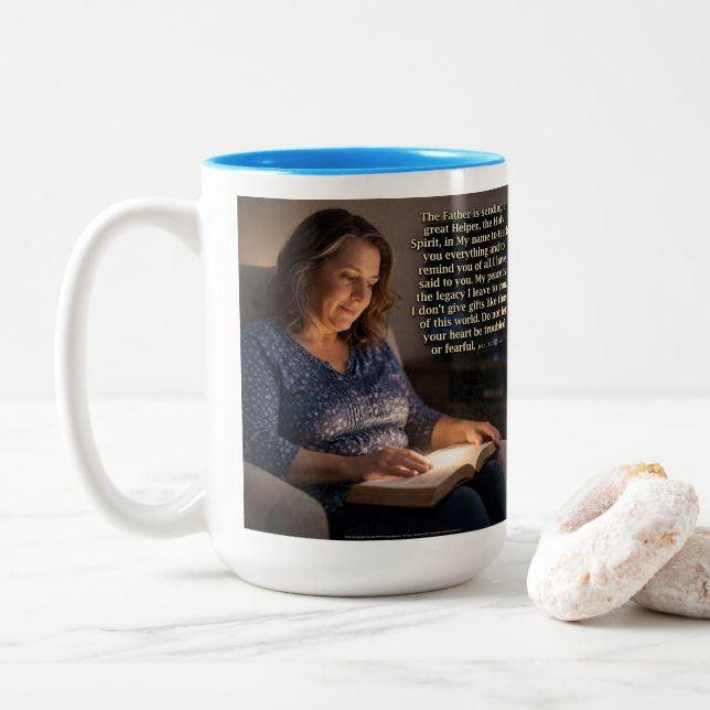 Taza Bicolor No te preocupes (Con donut)