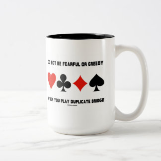 Taza Bicolor No Tengas Miedo Ni Codicioso Cuando Reproducir Dup