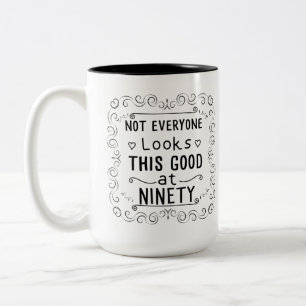 Taza Bicolor no todo el mundo se ve así de bien en los 90 año