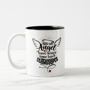 Taza Bicolor No todos los ángel tienen alas, algunos tienen es