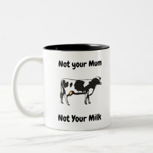 Taza Bicolor No tu Mamá, no tu leche