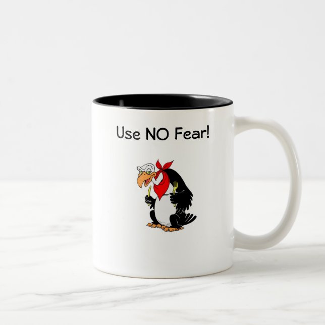 Taza Bicolor ¡No utilice NINGÚN miedo! (Derecha)