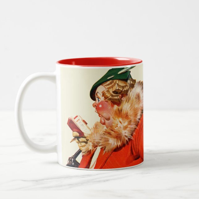 Taza Bicolor Noche antes del navidad (Izquierda)
