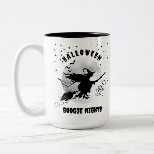 Taza Bicolor Noche de bogie de Halloween