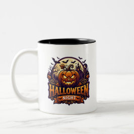 Taza Bicolor Noche de Halloween