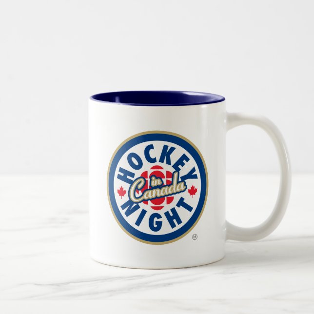Taza Bicolor Noche de hockey en Canadá (Derecha)