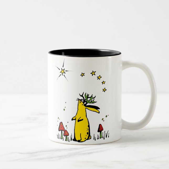 Taza Bicolor Noche de Jackalope (Derecha)