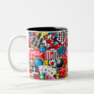 Taza Bicolor Noche de juego