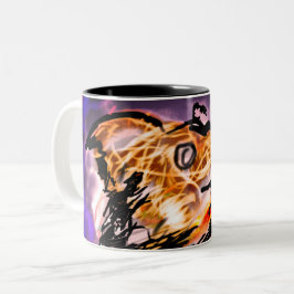 Taza Bicolor Noche de lobo Solo 