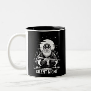 Taza Bicolor Noche de Paz Santa Navidad Veterano Militar