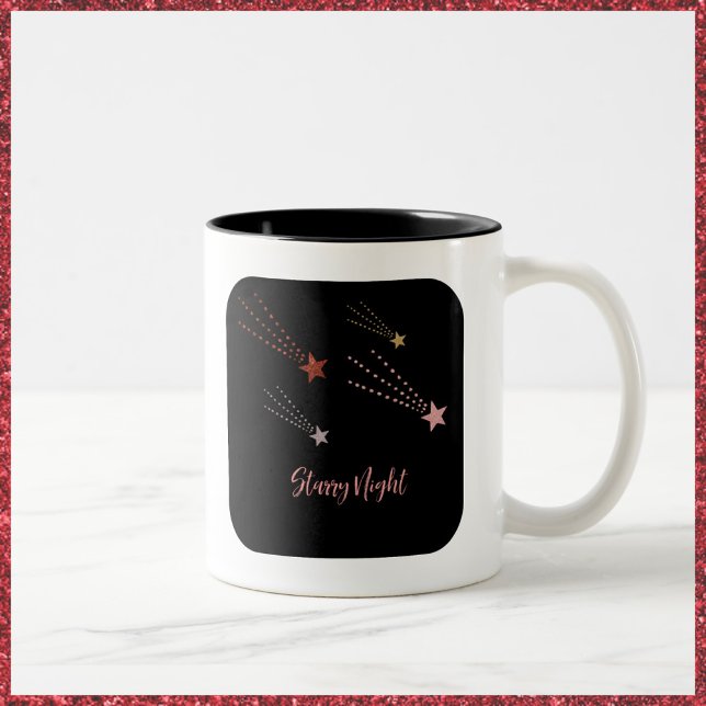 Taza Bicolor Noche estrellada de bonito (Subido por el creador)
