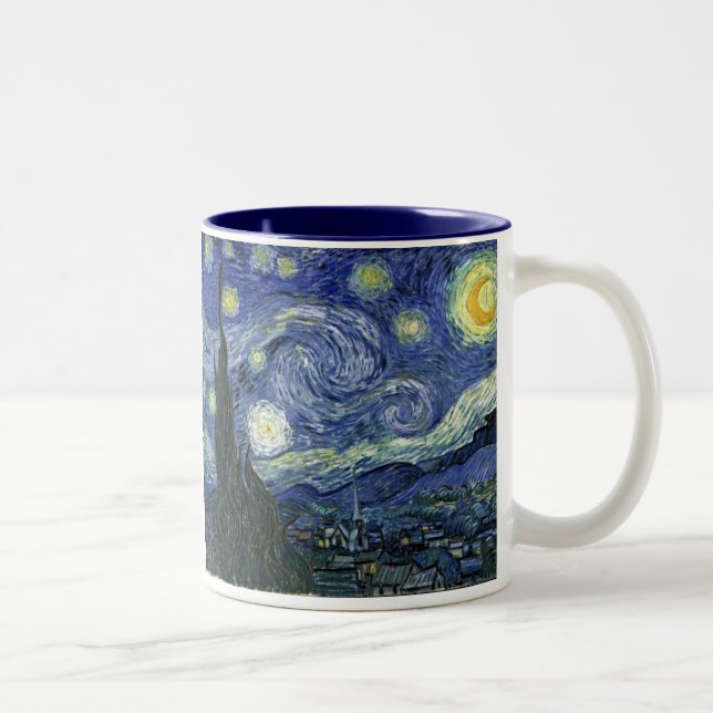 Taza Bicolor Noche estrellada de Van Gogh (Derecha)