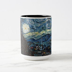 Taza Bicolor Noche estrellada por Vincent Van Gogh