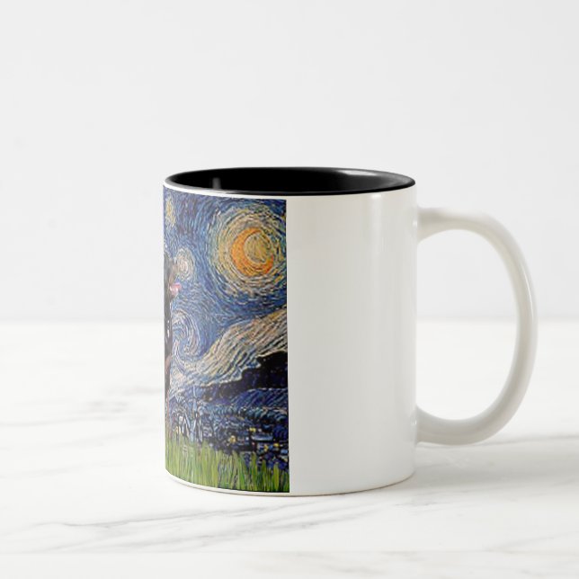 Taza Bicolor Noche estrellada - Rottweiler (#6) (Derecha)