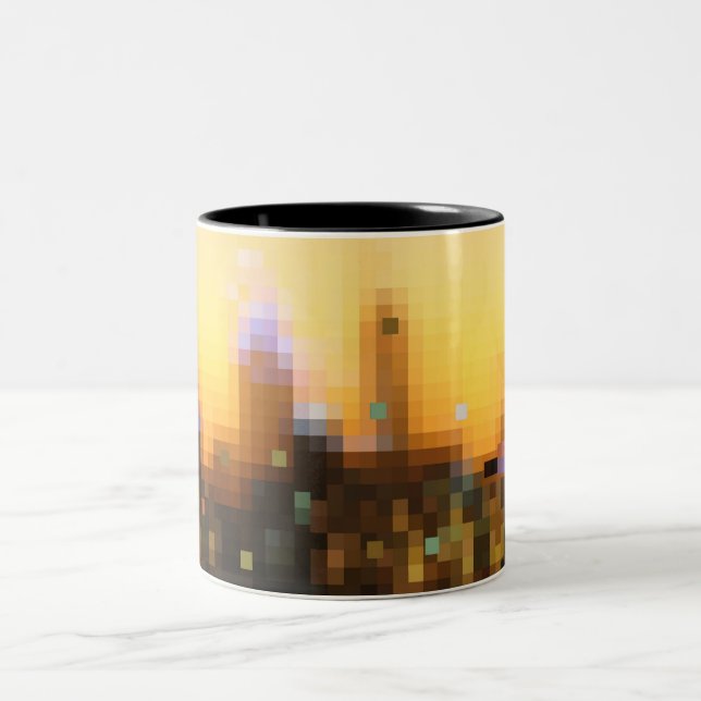 Taza Bicolor noches brillantes ciudad grande (Centro)