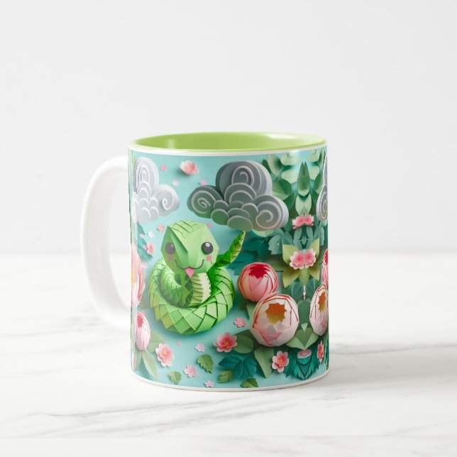 Taza Bicolor Nochevieja china 2025 2TM2 (Anverso izquierdo)