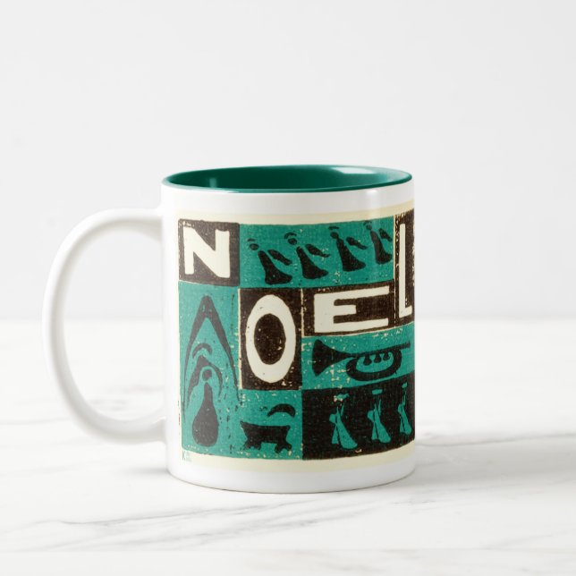 Taza Bicolor Noel Green (Izquierda)