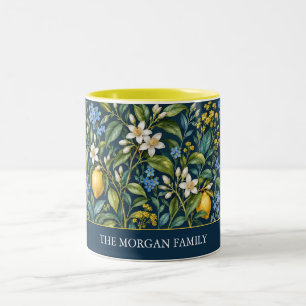 Taza Bicolor Nombre de familia del conservatorio de cítricos