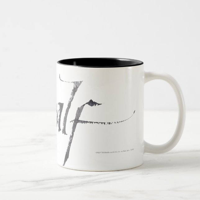 Taza Bicolor Nombre de Gandalf texturizado (Derecha)