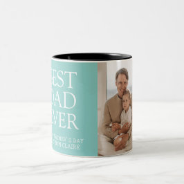 Taza Bicolor Nombre de la foto del Día de los Padres de la Fami